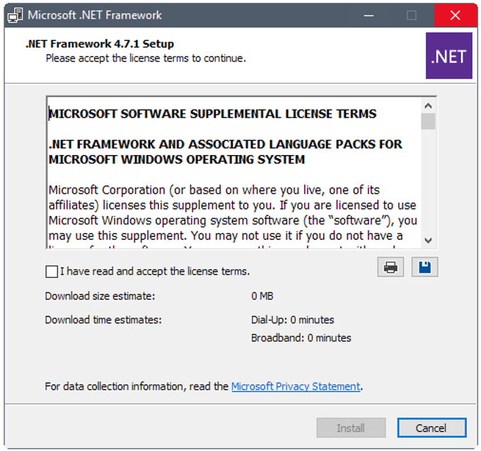 Microsoft .NET Framework Microsoft .NET Framework